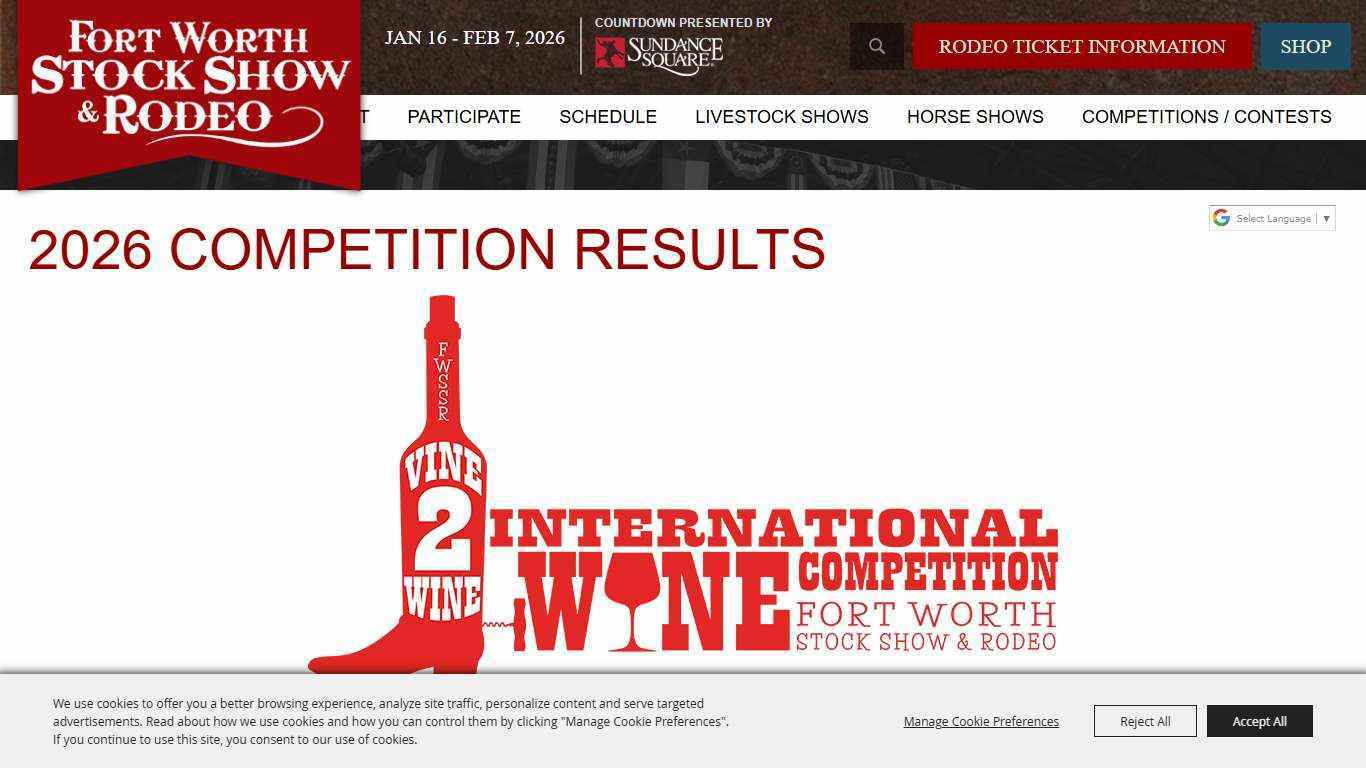 2026 Competition Results